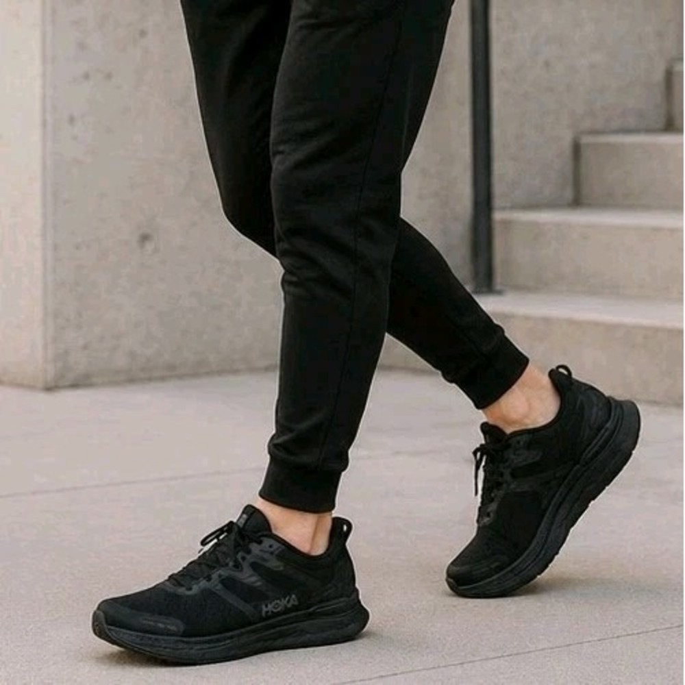 HOKA Transport X Triple Black Running Shoes 1152450-BBLC 12